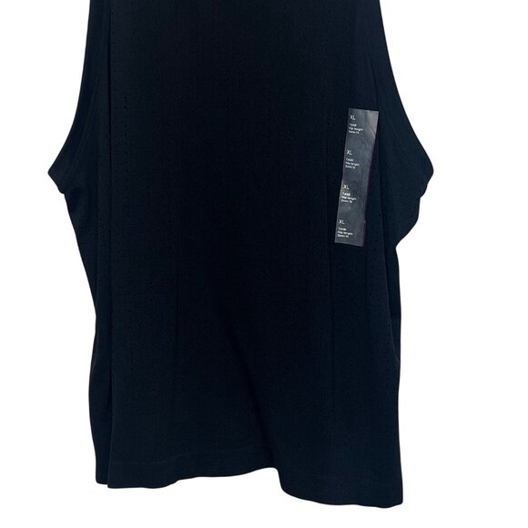 All In Motion Mesh Seamless Tank Top Semi Fit Activewear Black Size XL - Picture 4 of 11